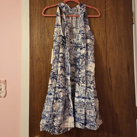 BNWT Calypso St. Barth white and blue halter neck dress size x-small - Picture 4 of 8